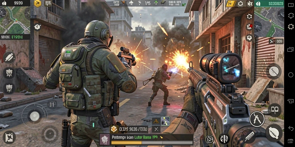 Gameplay seru dalam pertempuran TPS di 9939.