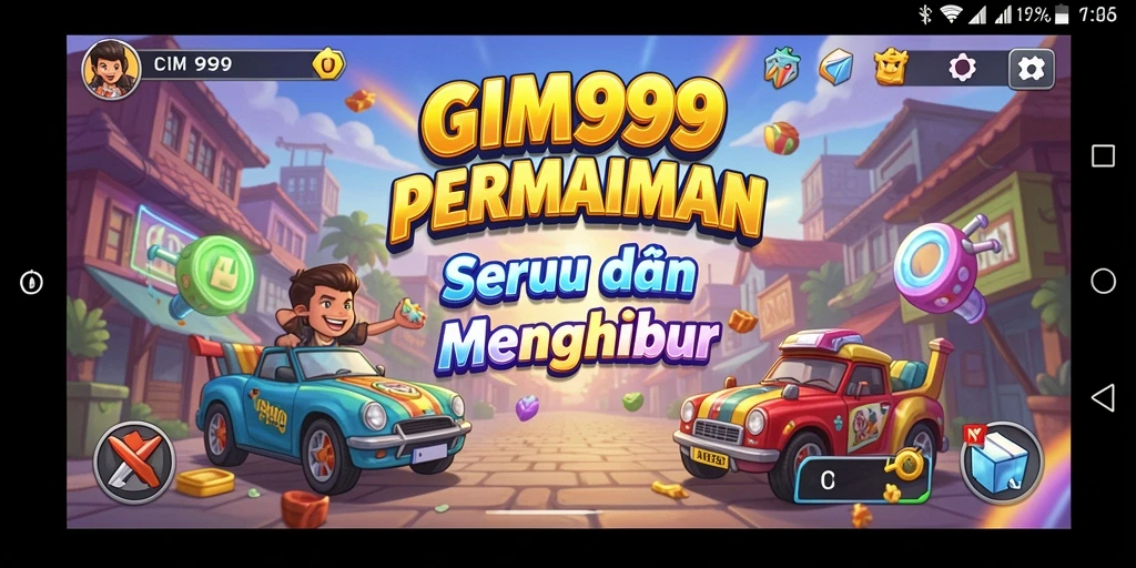 Screenshot gameplay GIM999 menampilkan aksi seru permainan Arcade.