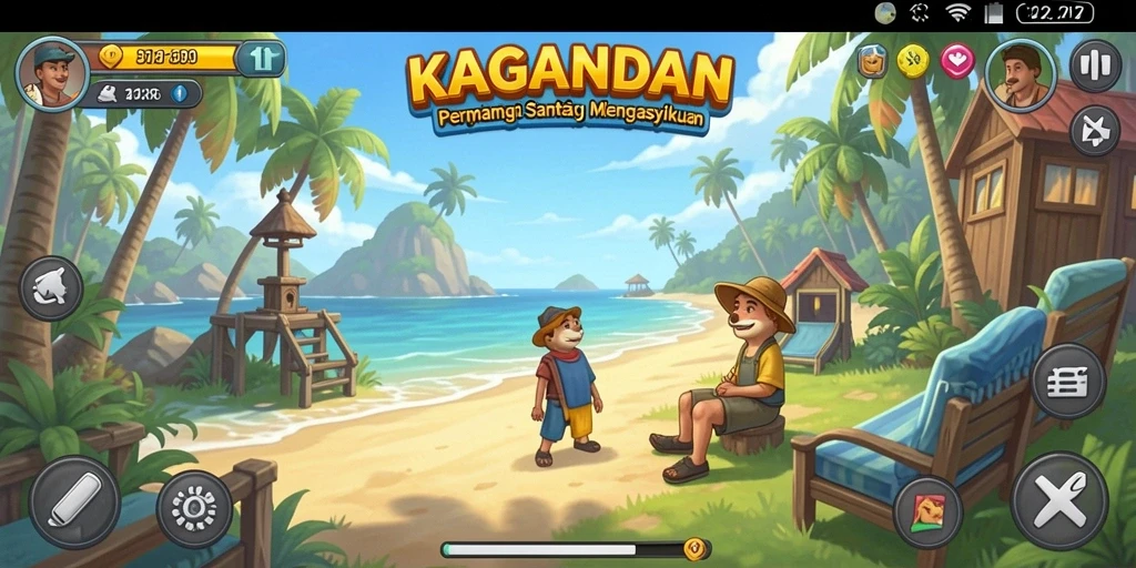 Tampilan menarik gameplay KAGANDAN yang seru dan interaktif.