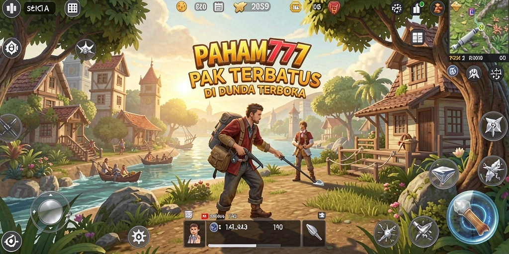 Screenshot dari gameplay PAHAM777 yang menampilkan dunia terbuka yang luas.