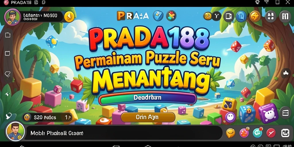Tampilan gameplay puzzle yang menarik dan menantang di PRADA188.