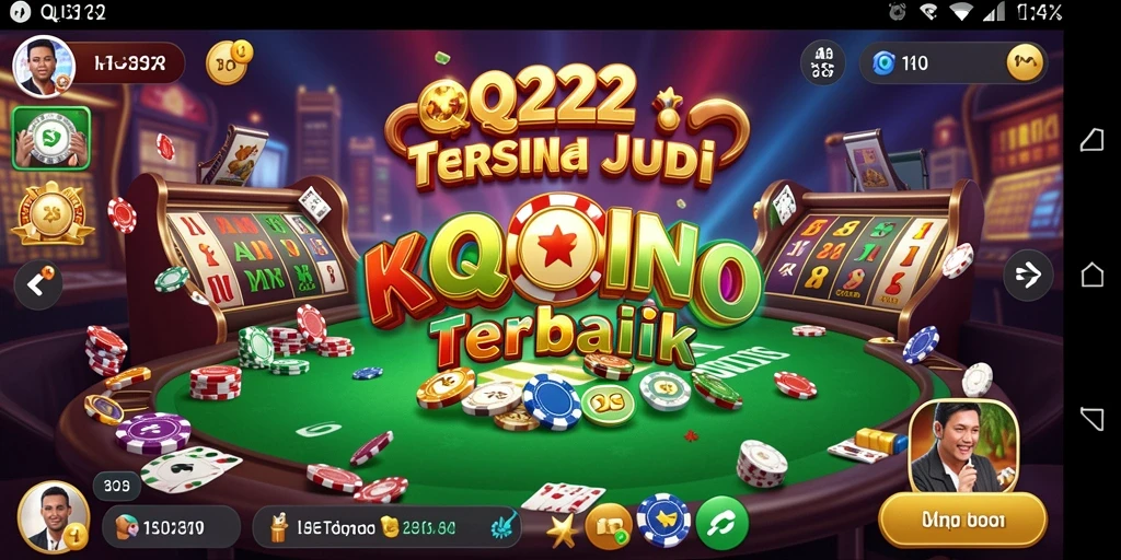 Screenshot gameplay QQ222 menampilkan pengalaman Kasino yang seru dan interaktif.