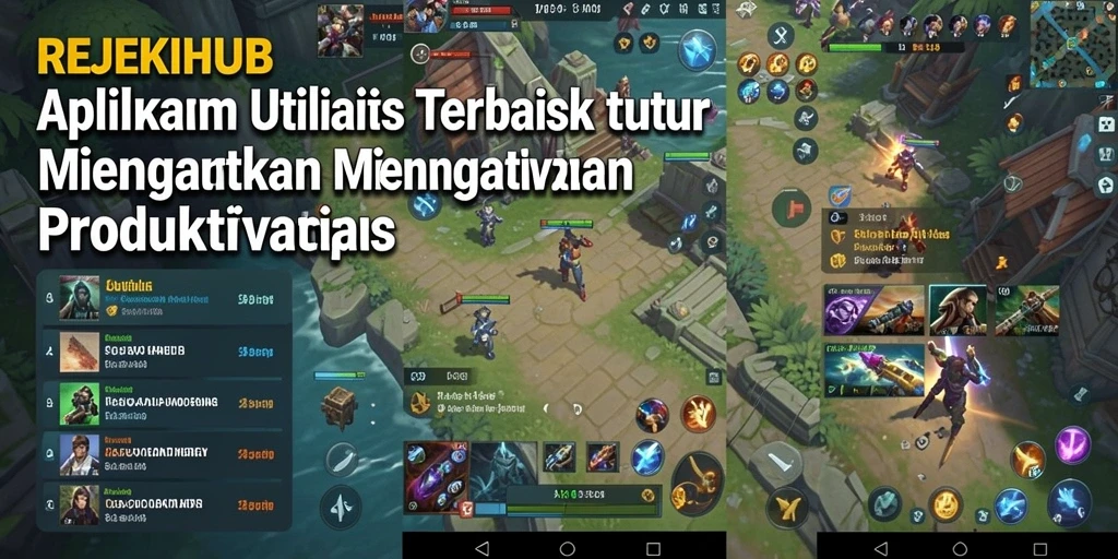 Tampilan dashboard utama REJEKIHUB dengan fitur-fitur utilitas yang lengkap.
