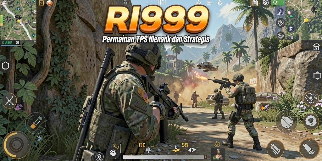 Screenshot gameplay RI889 menampilkan aksi TPS yang mendebarkan.