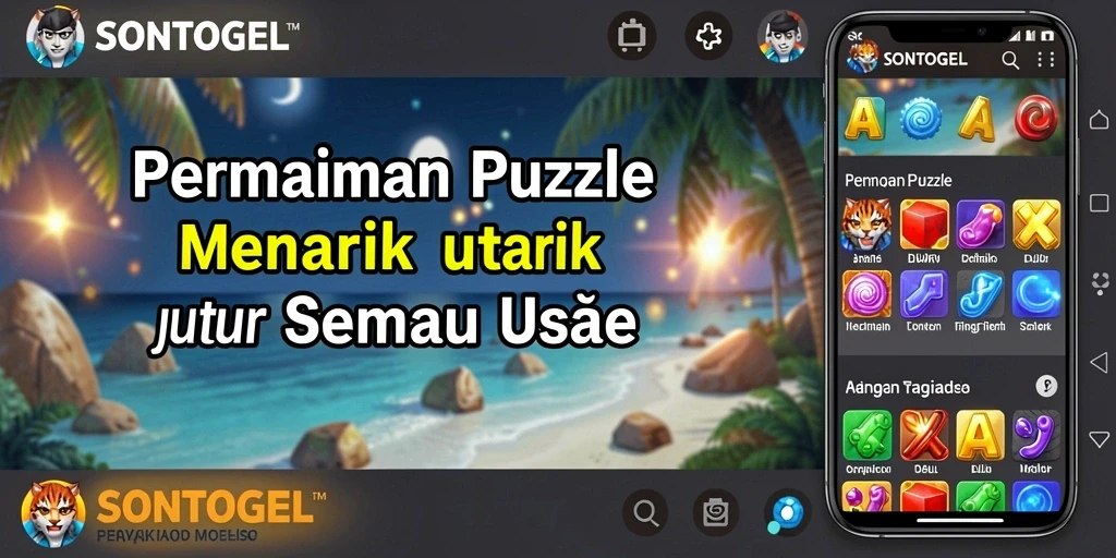 Tampilan gameplay menantang di SONTOGEL dengan berbagai level puzzle.