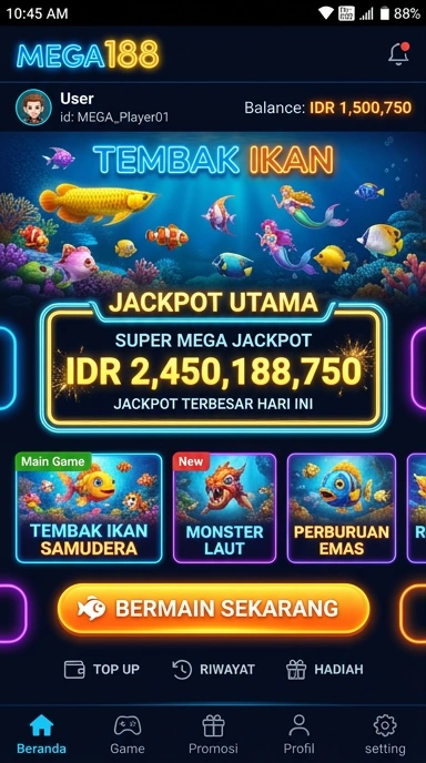 Pengalaman mengunduh yang cepat dan efisien di aplikasi mega188.